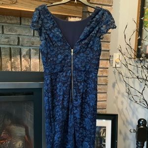 Lace covered fancy dress